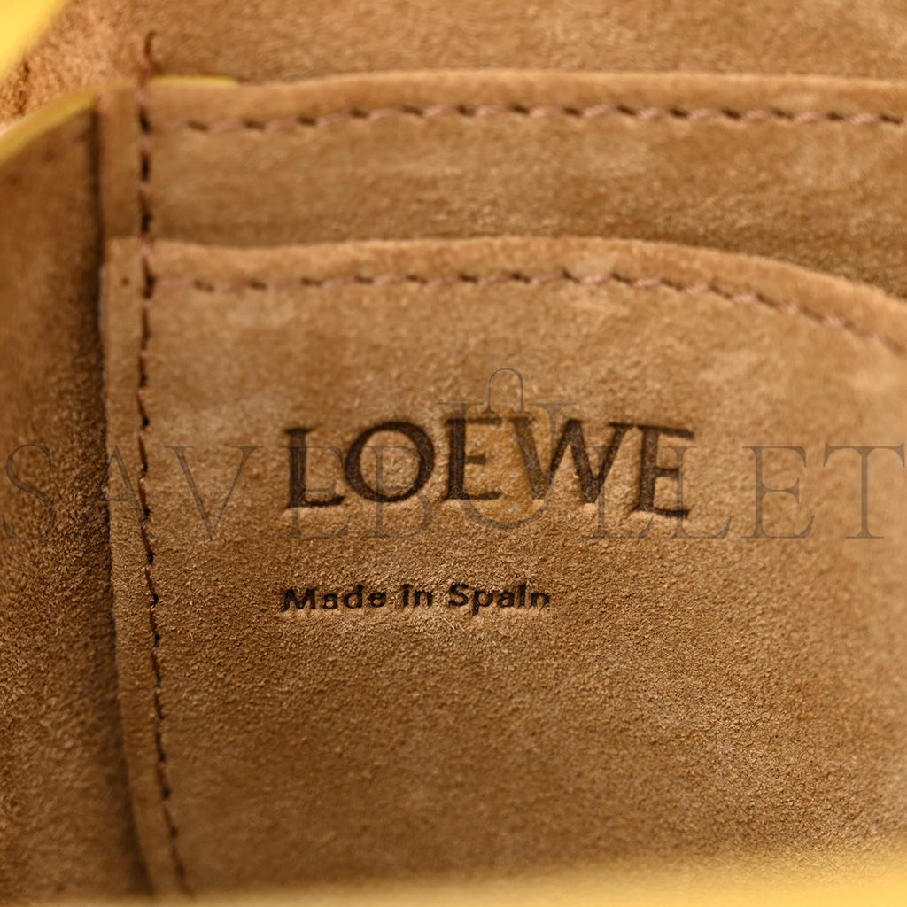 LOEWE CALFSKIN JACQUARD MINI GATE DUAL BAG DARK YELLOW (19*14*9cm) LOEWE CALFSKIN JACQUARD MINI GATE DUAL BAG DARK YELLOW (19*14*9cm)