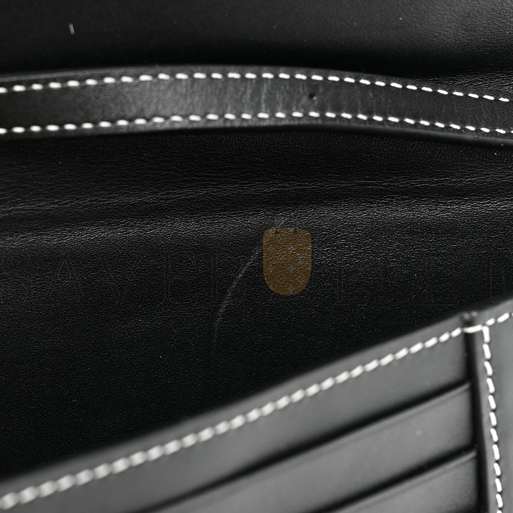 LOEWE SOFT CALFSKIN HEEL BAG BLACK SOFT WHITE (18*15*4cm) LOEWE SOFT CALFSKIN HEEL BAG BLACK SOFT WHITE (18*15*4cm)
