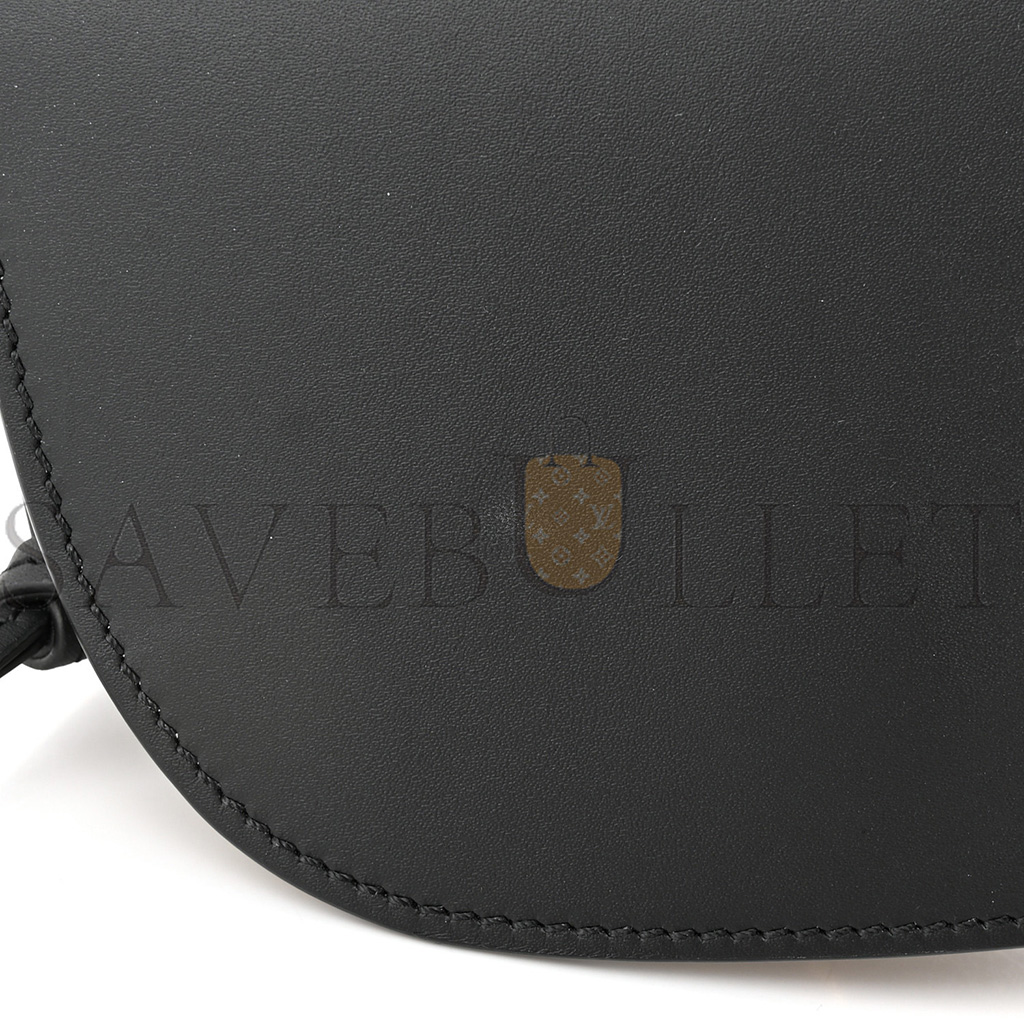 LOEWE CALFSKIN JACQUARD MINI GATE DUAL BAG BLACK (23*13*9cm) LOEWE CALFSKIN JACQUARD MINI GATE DUAL BAG BLACK (23*13*9cm)