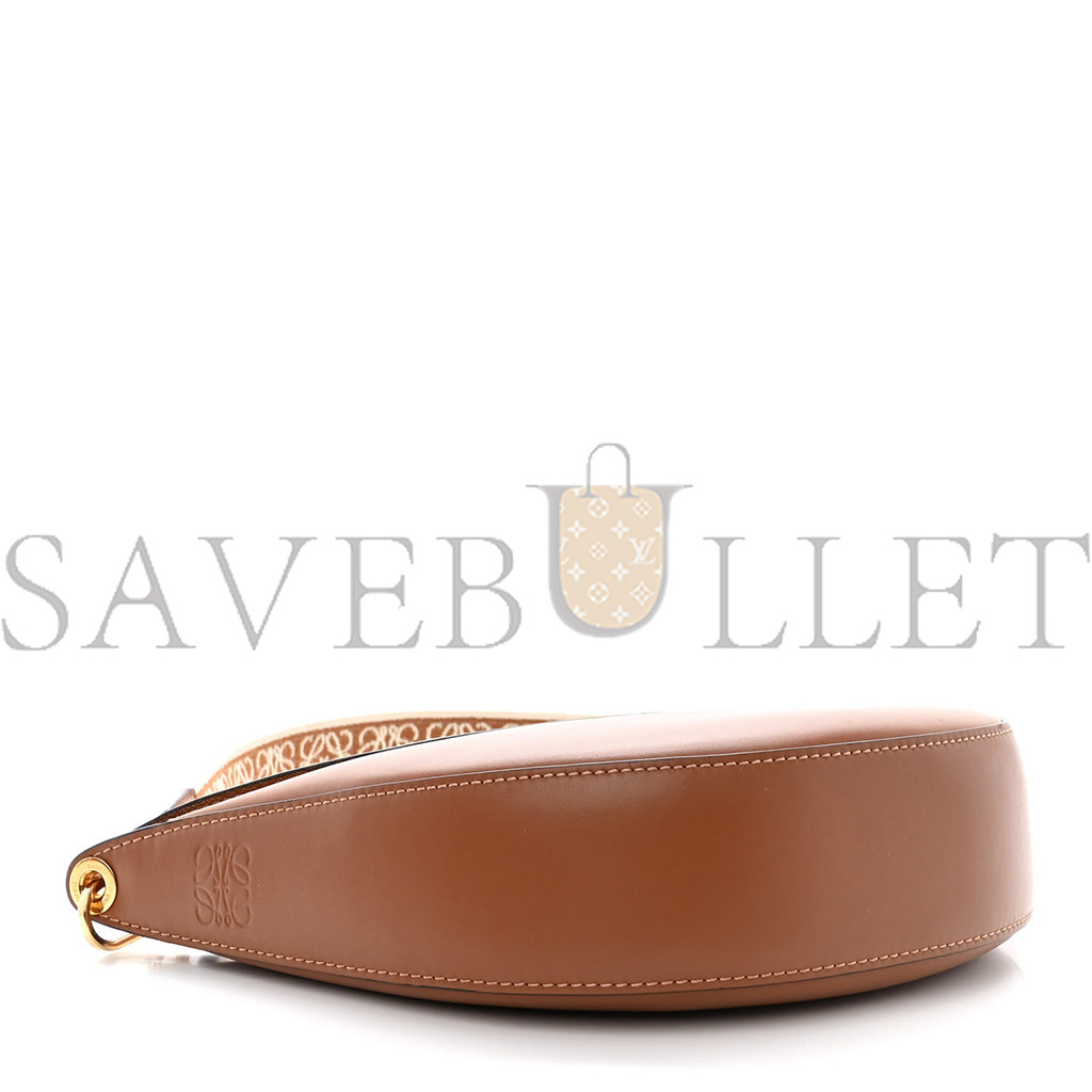 LOEWE SATIN CALFSKIN JACQUARD LUNA BAG PECAN (28*14*6cm) LOEWE SATIN CALFSKIN JACQUARD LUNA BAG PECAN (28*14*6cm)