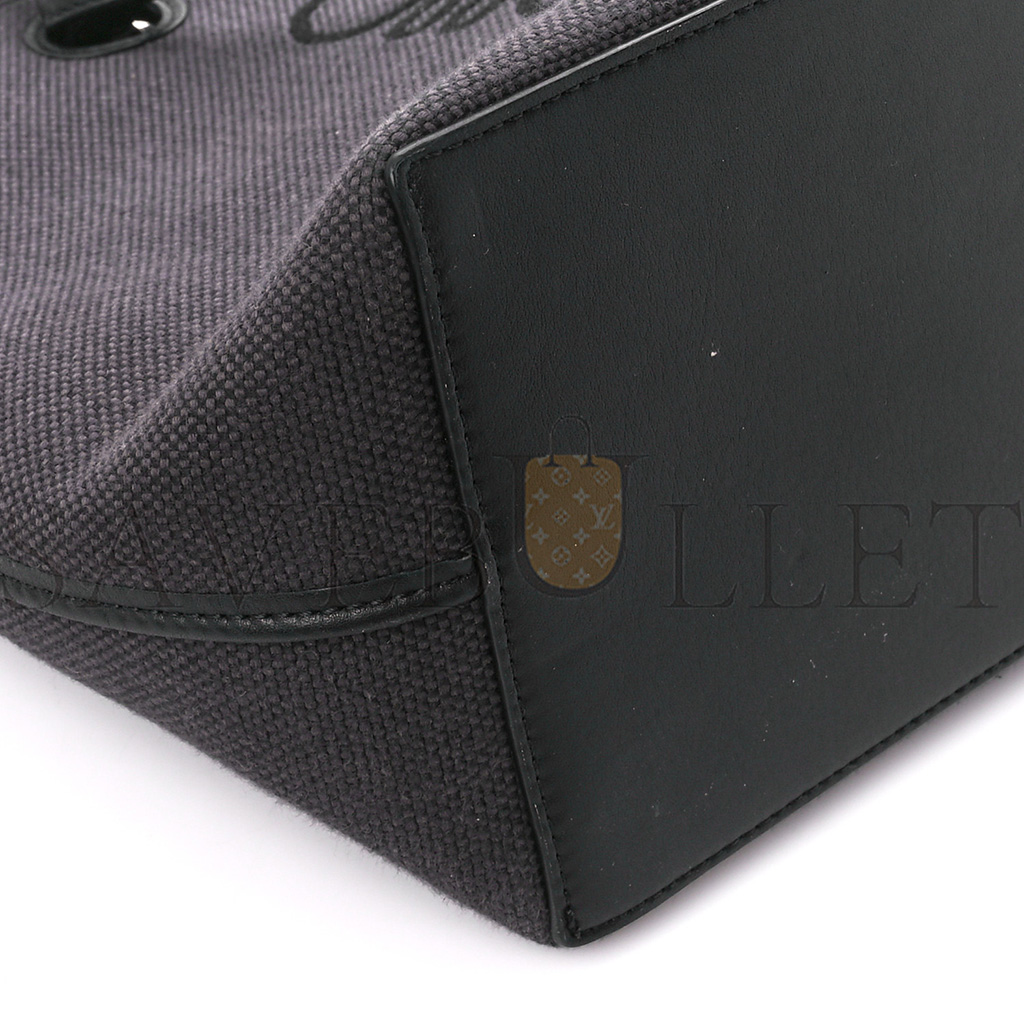 LOEWE CANVAS CALFSKIN MEDIUM ANAGRAM TOTE ANTHRACITE (32*30*17cm) LOEWE CANVAS CALFSKIN MEDIUM ANAGRAM TOTE ANTHRACITE (32*30*17cm)