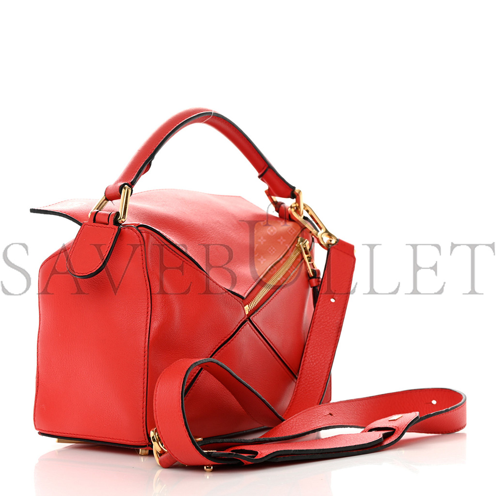 LOEWE CALFSKIN SMALL PUZZLE BAG SCARLET (24*16.5*10.5cm) LOEWE CALFSKIN SMALL PUZZLE BAG SCARLET (24*16.5*10.5cm)