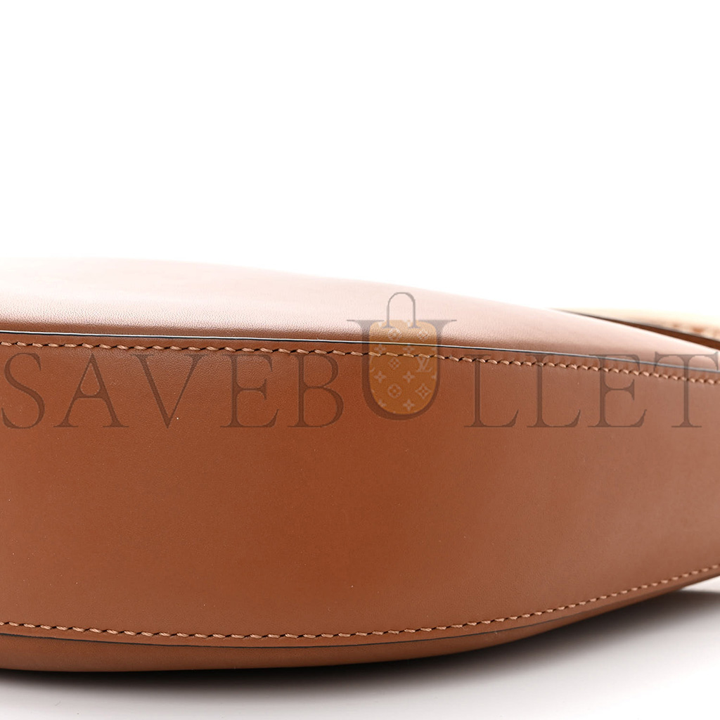LOEWE SATIN CALFSKIN JACQUARD LUNA BAG PECAN (28*22*6cm) LOEWE SATIN CALFSKIN JACQUARD LUNA BAG PECAN (28*22*6cm)
