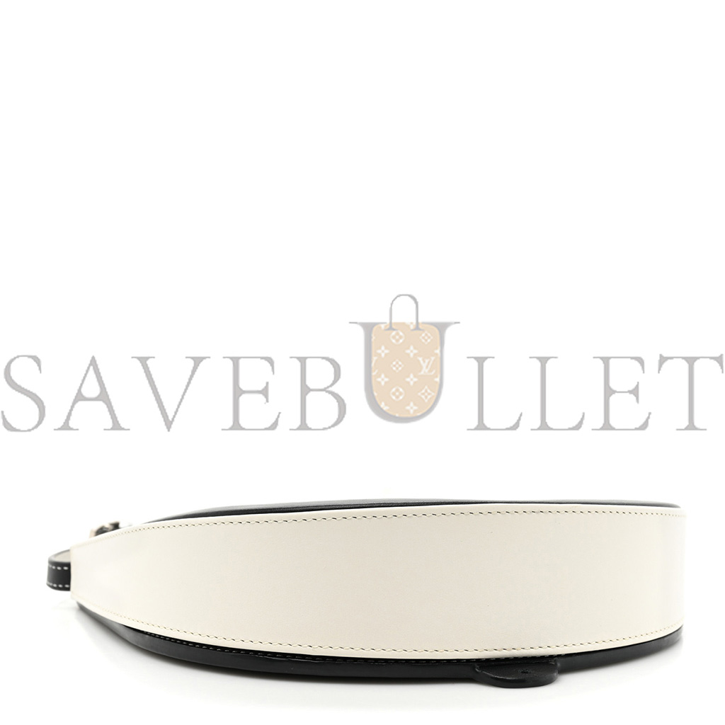 LOEWE SOFT CALFSKIN HEEL BAG BLACK SOFT WHITE (18*15*4cm) LOEWE SOFT CALFSKIN HEEL BAG BLACK SOFT WHITE (18*15*4cm)