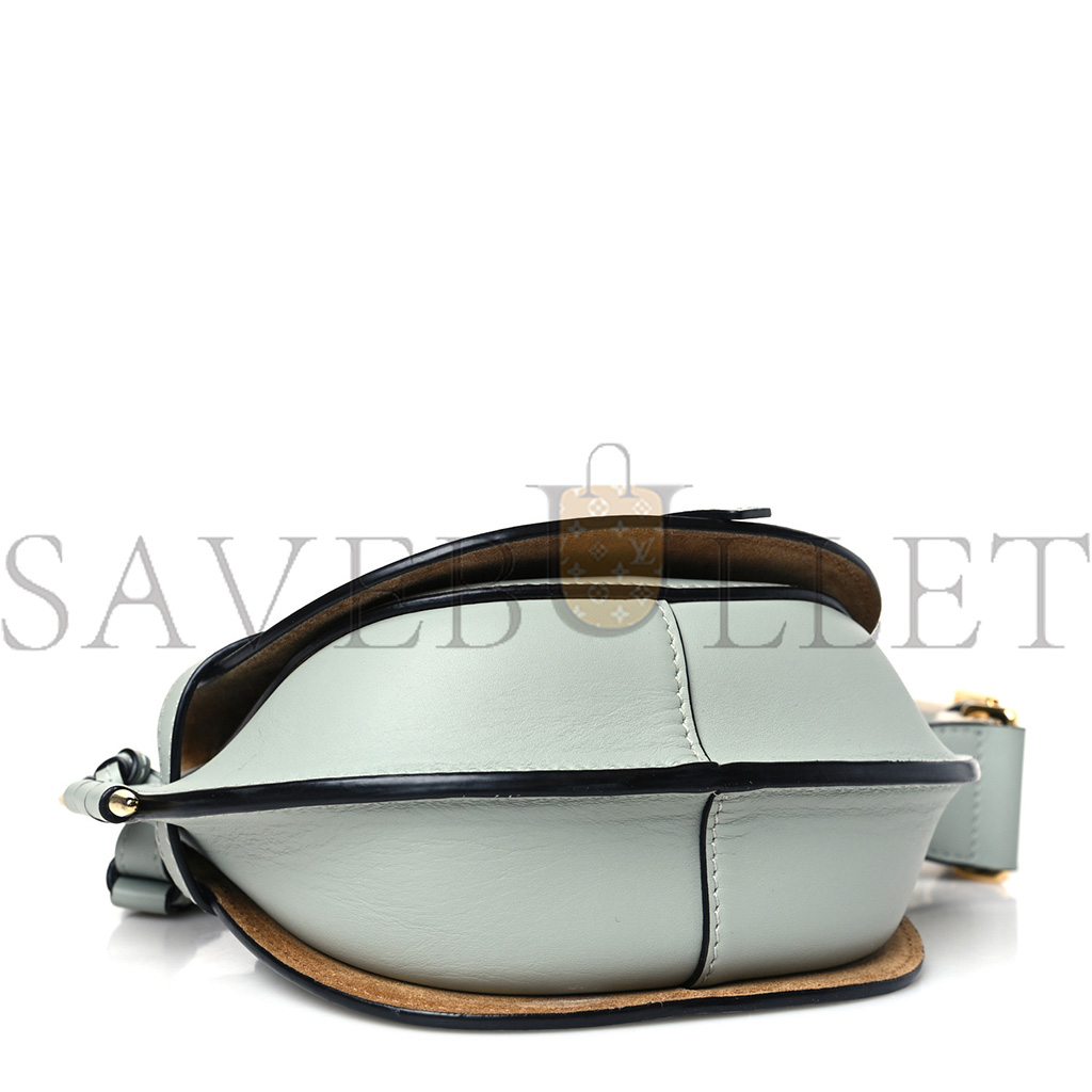 LOEWE CALFSKIN MINI GATE DUAL BAG ASH GREY (24*18*11cm) LOEWE CALFSKIN MINI GATE DUAL BAG ASH GREY (24*18*11cm)