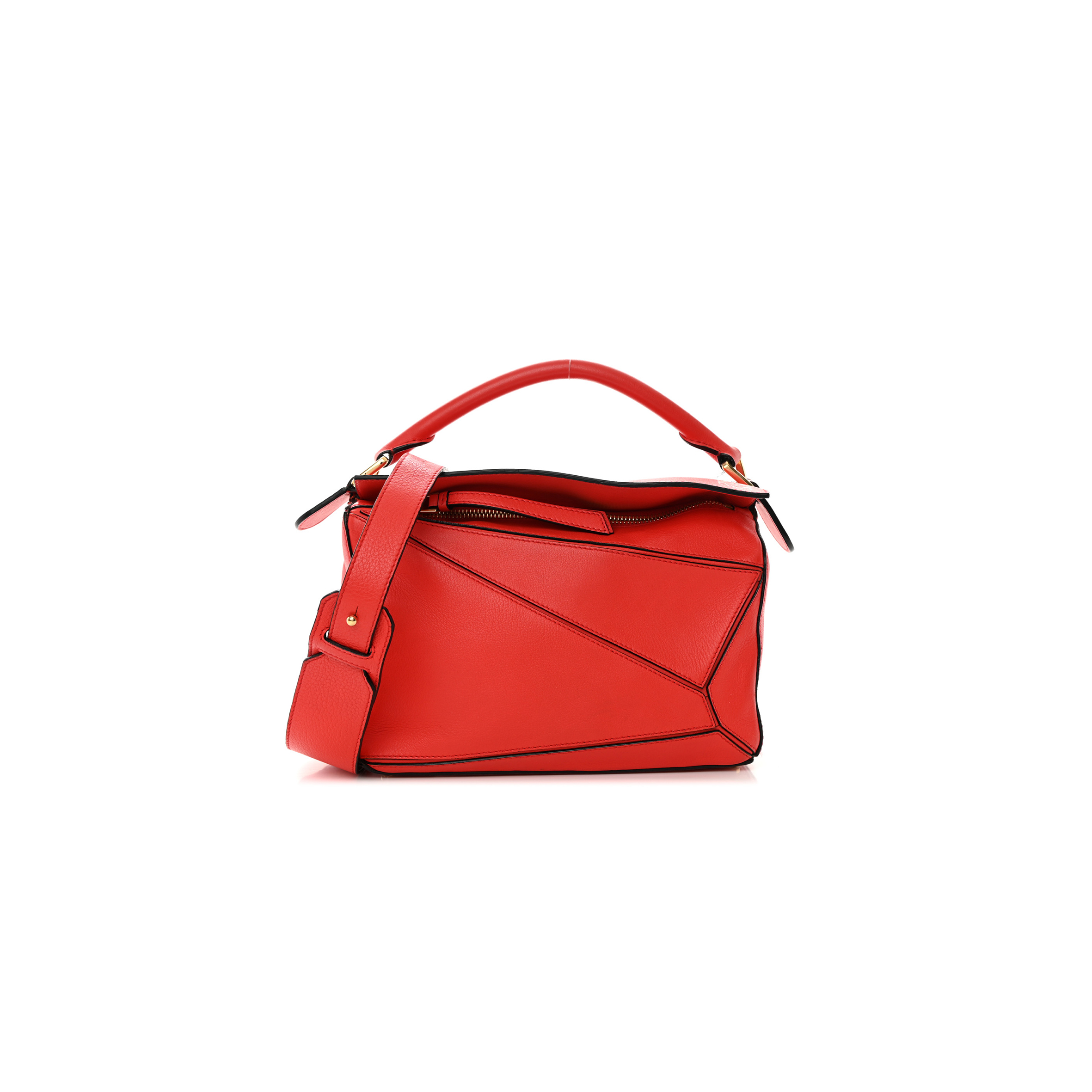LOEWE CALFSKIN SMALL PUZZLE BAG SCARLET (24*16.5*10.5cm) LOEWE CALFSKIN SMALL PUZZLE BAG SCARLET (24*16.5*10.5cm)