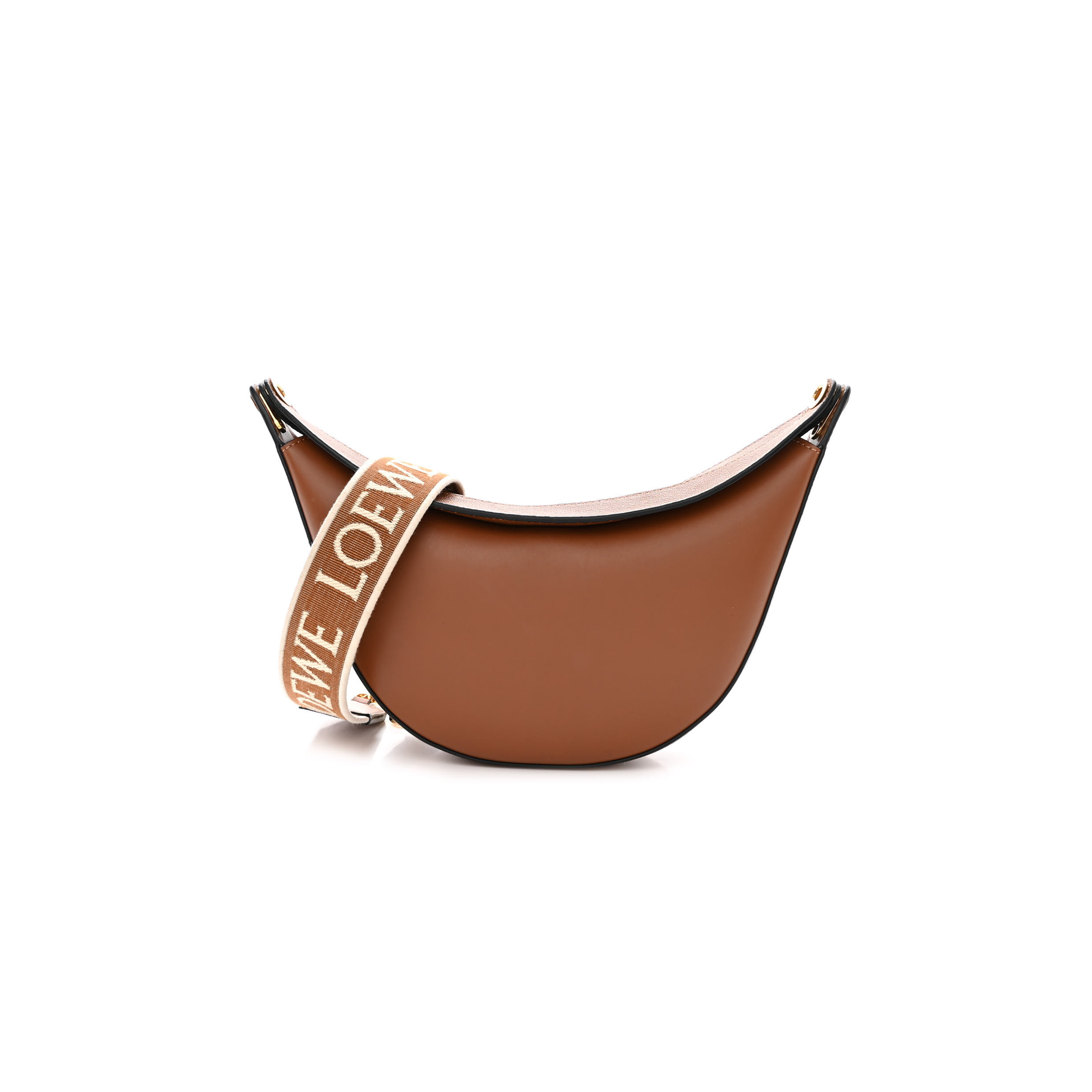 LOEWE SATIN CALFSKIN JACQUARD LUNA BAG PECAN (28*14*6cm) LOEWE SATIN CALFSKIN JACQUARD LUNA BAG PECAN (28*14*6cm)