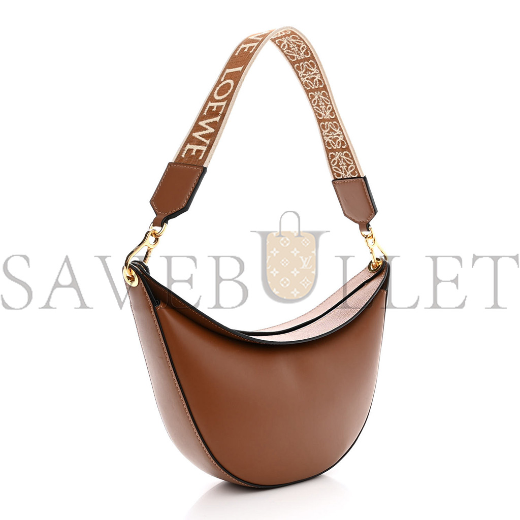 LOEWE SATIN CALFSKIN JACQUARD LUNA BAG PECAN (28*14*6cm) LOEWE SATIN CALFSKIN JACQUARD LUNA BAG PECAN (28*14*6cm)