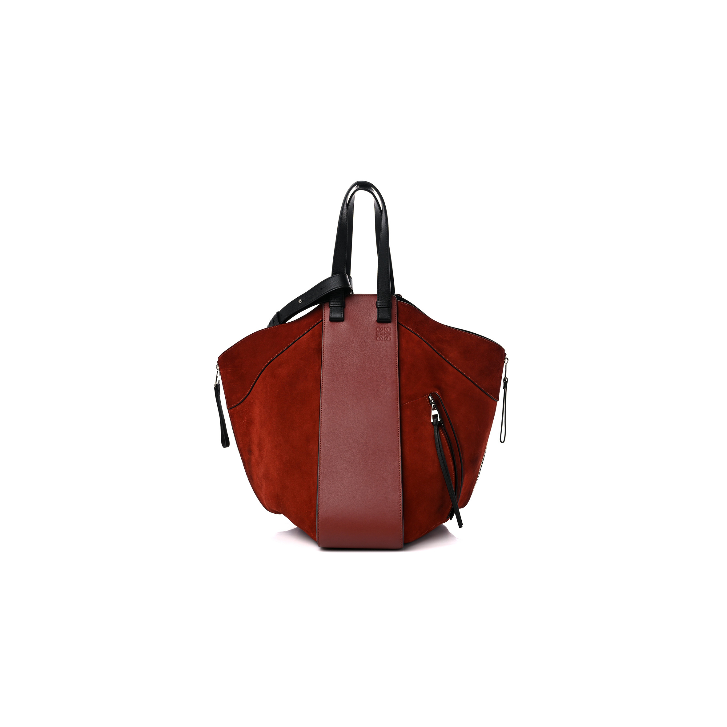 LOEWE CALFSKIN SUEDE HAMMOCK SHOULDER BAG RED (30*25*13.5cm) LOEWE CALFSKIN SUEDE HAMMOCK SHOULDER BAG RED (30*25*13.5cm)