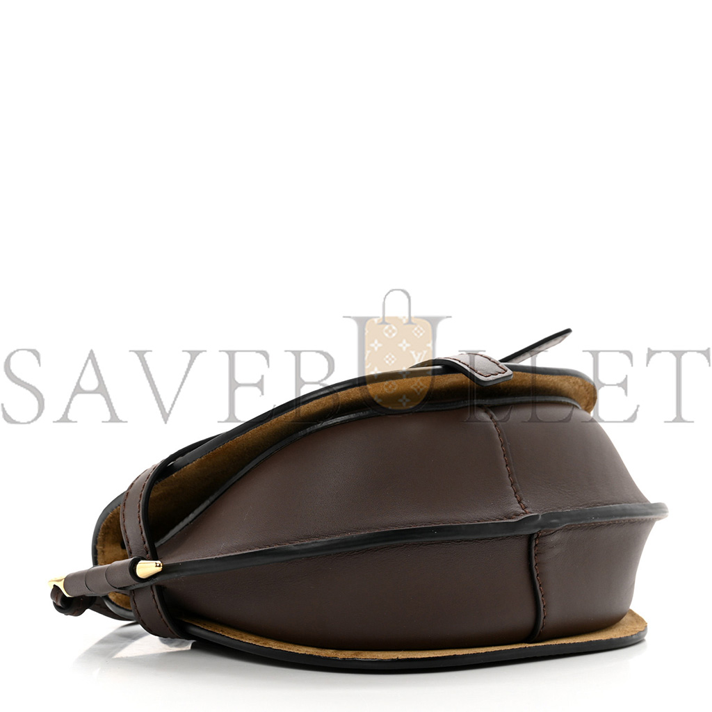 LOEWE CALFSKIN JACQUARD MINI GATE DUAL BAG CHOCOLATE (20*13*10cm) LOEWE CALFSKIN JACQUARD MINI GATE DUAL BAG CHOCOLATE (20*13*10cm)