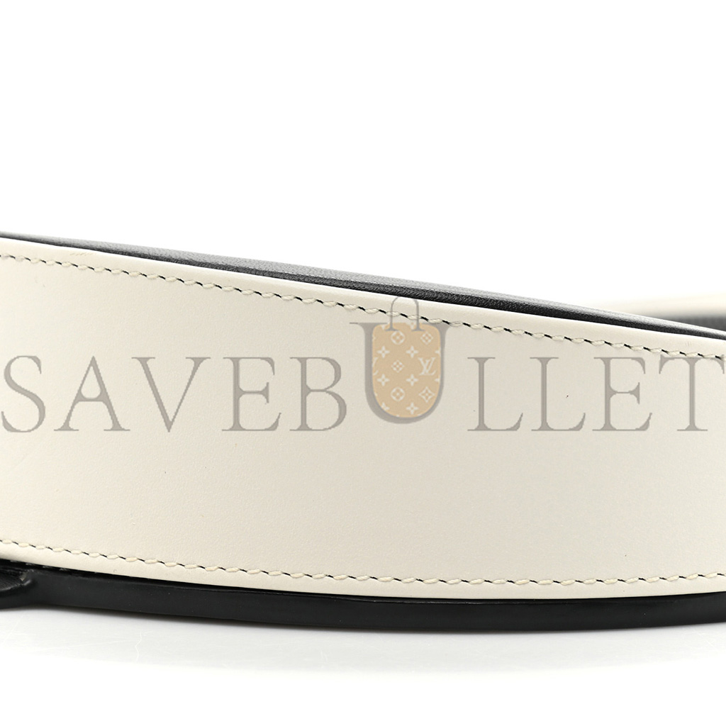 LOEWE SOFT CALFSKIN HEEL BAG BLACK SOFT WHITE (18*15*4cm) LOEWE SOFT CALFSKIN HEEL BAG BLACK SOFT WHITE (18*15*4cm)