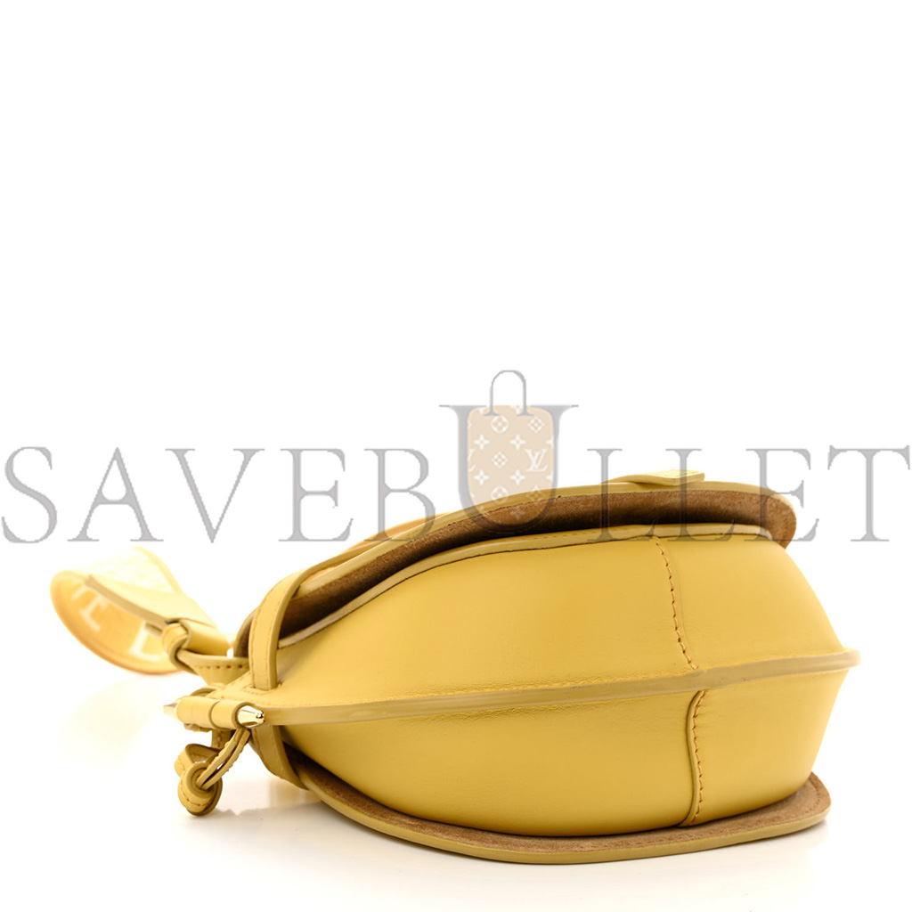 LOEWE CALFSKIN JACQUARD MINI GATE DUAL BAG DARK YELLOW (19*14*9cm) LOEWE CALFSKIN JACQUARD MINI GATE DUAL BAG DARK YELLOW (19*14*9cm)