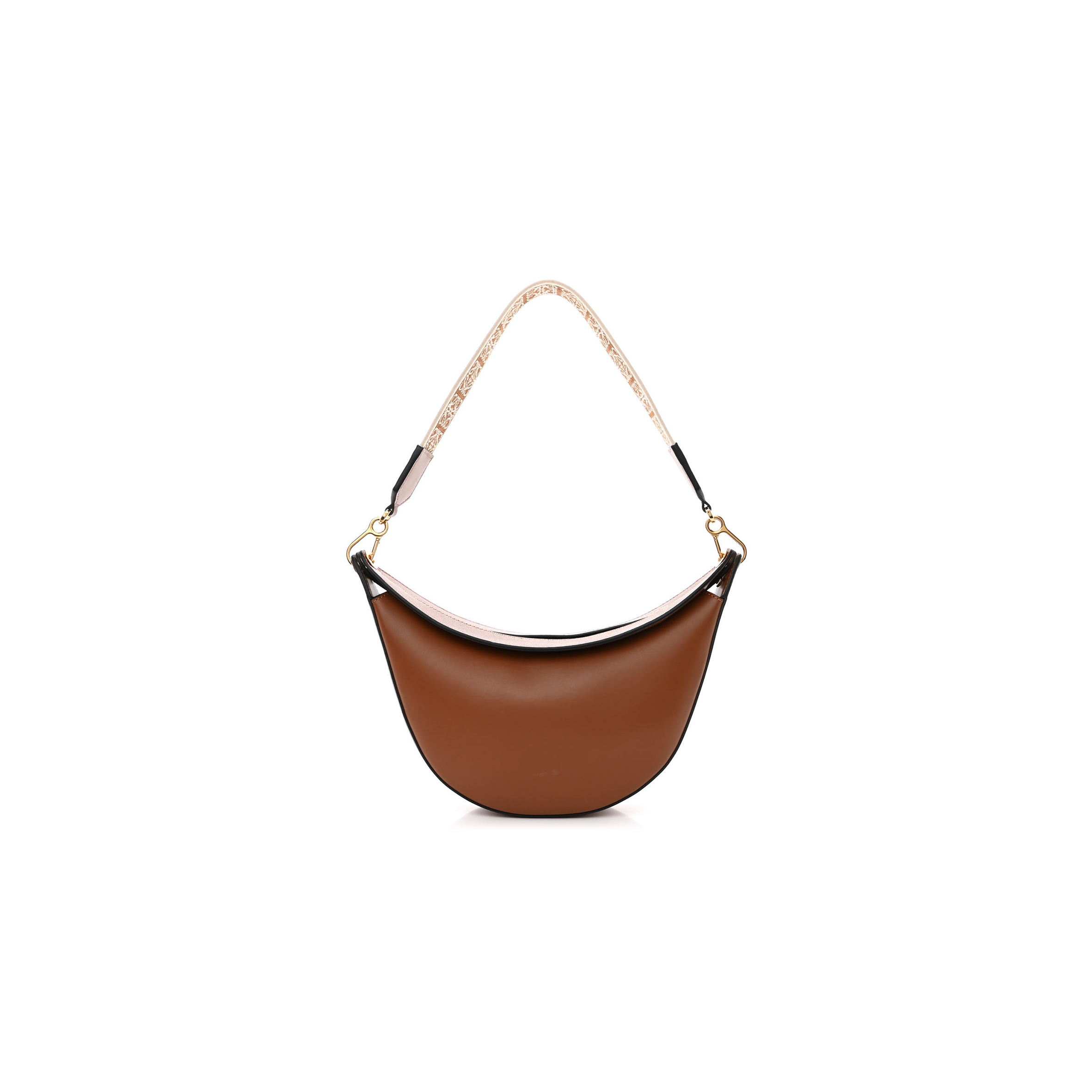 LOEWE SATIN CALFSKIN JACQUARD LUNA BAG PECAN (28*22*6cm) LOEWE SATIN CALFSKIN JACQUARD LUNA BAG PECAN (28*22*6cm)