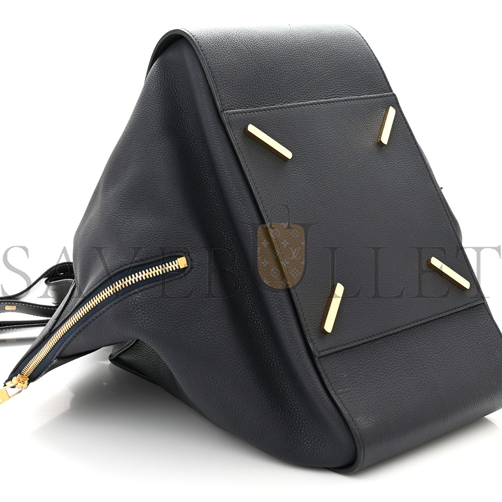 LOEWE CALFSKIN MEDIUM HAMMOCK SHOULDER BAG BLACK (33*31*17cm) LOEWE CALFSKIN MEDIUM HAMMOCK SHOULDER BAG BLACK (33*31*17cm)