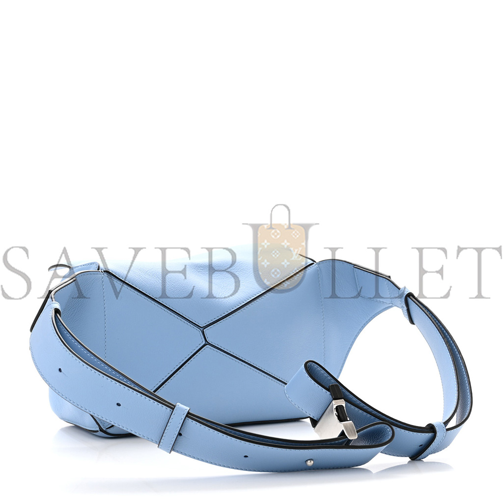 LOEWE CALFSKIN SMALL PUZZLE BUMBAG OLYMPIC BLUE (23*15*10cm) LOEWE CALFSKIN SMALL PUZZLE BUMBAG OLYMPIC BLUE (23*15*10cm)
