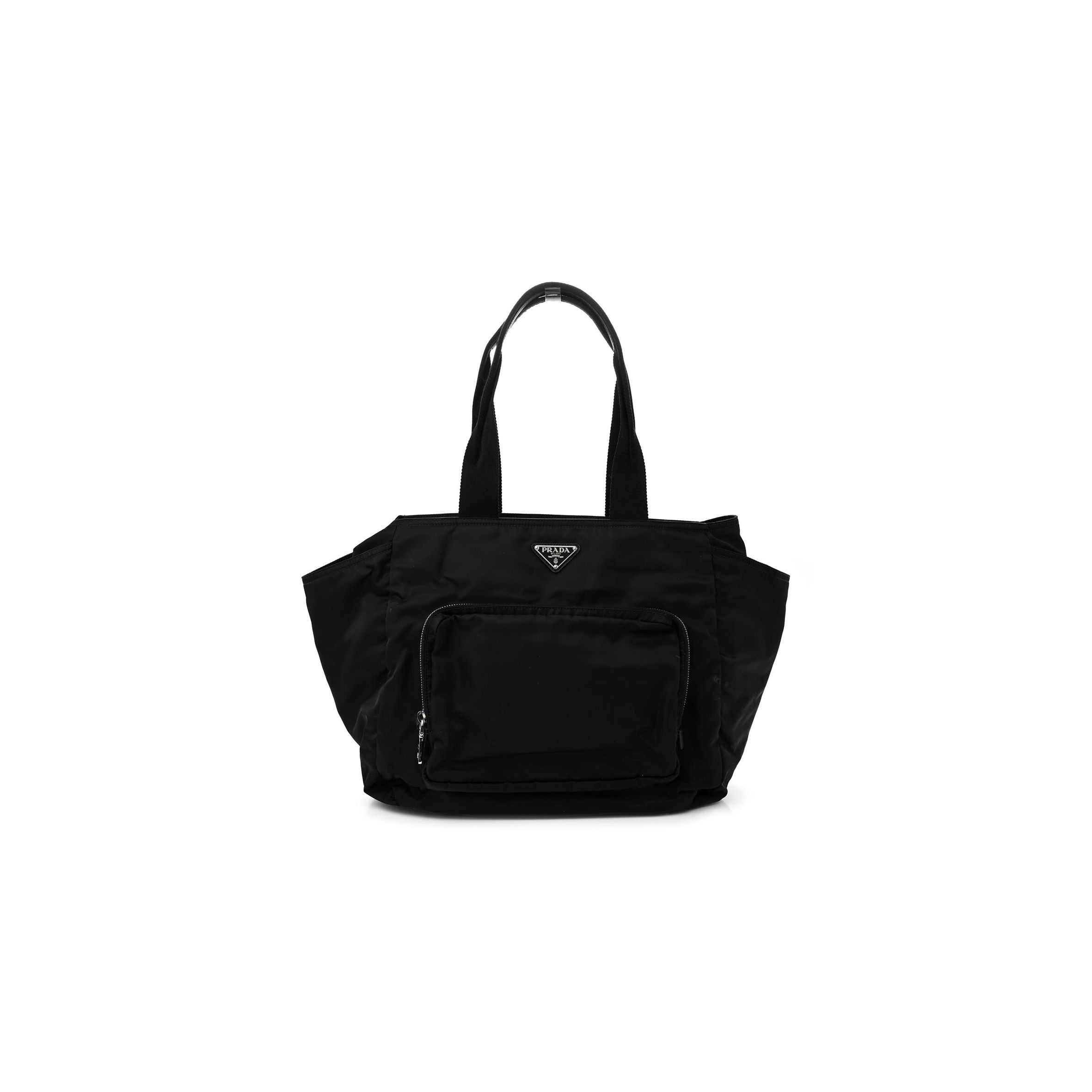 PRADA TESSUTO NYLON VELA DIAPER BAG BLACK (34*28*20cm) PRADA TESSUTO NYLON VELA DIAPER BAG BLACK (34*28*20cm)