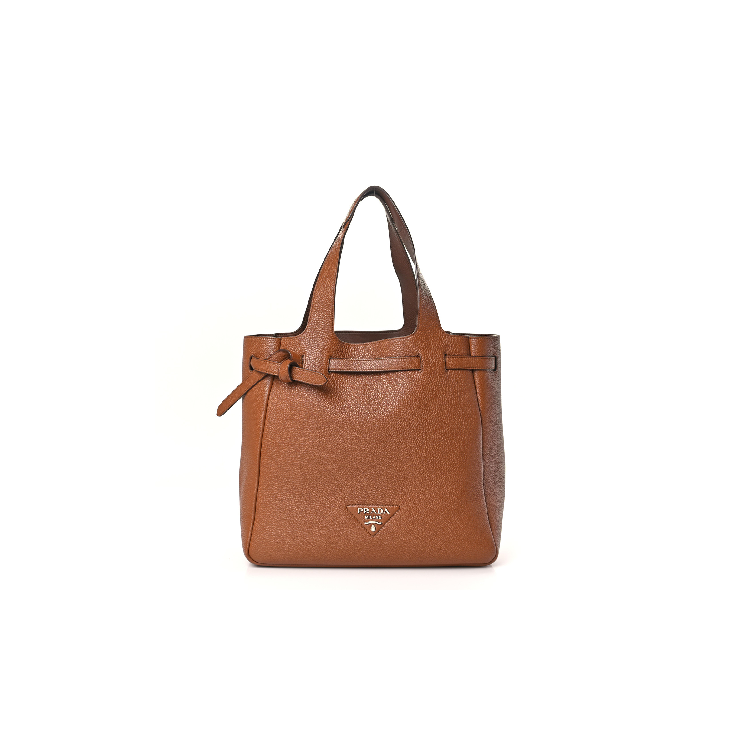 PRADA VITELLO DAINO FLOU DYNAMIQUE TOTE COGNAC (32*27*14cm) PRADA VITELLO DAINO FLOU DYNAMIQUE TOTE COGNAC (32*27*14cm)