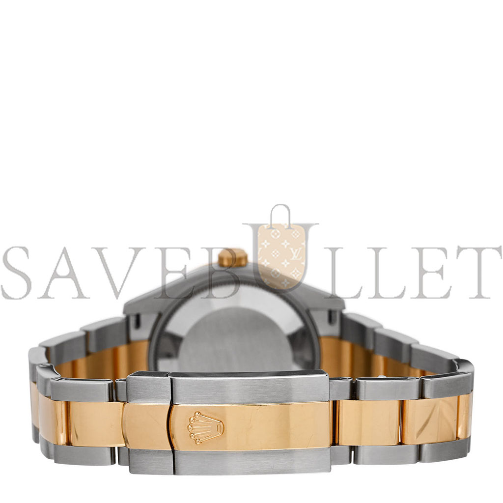 ROLEX STAINLESS STEEL 18K YELLOW GOLD DIAMOND BLACK MOTHER OF PEARL 31MM OYSTER PERPETUAL DATEJUST WATCH 278383RBR ROLEX STAINLESS STEEL 18K YELLOW GOLD DIAMOND BLACK MOTHER OF PEARL 31MM OYSTER PERPETUAL DATEJUST WATCH 278383RBR