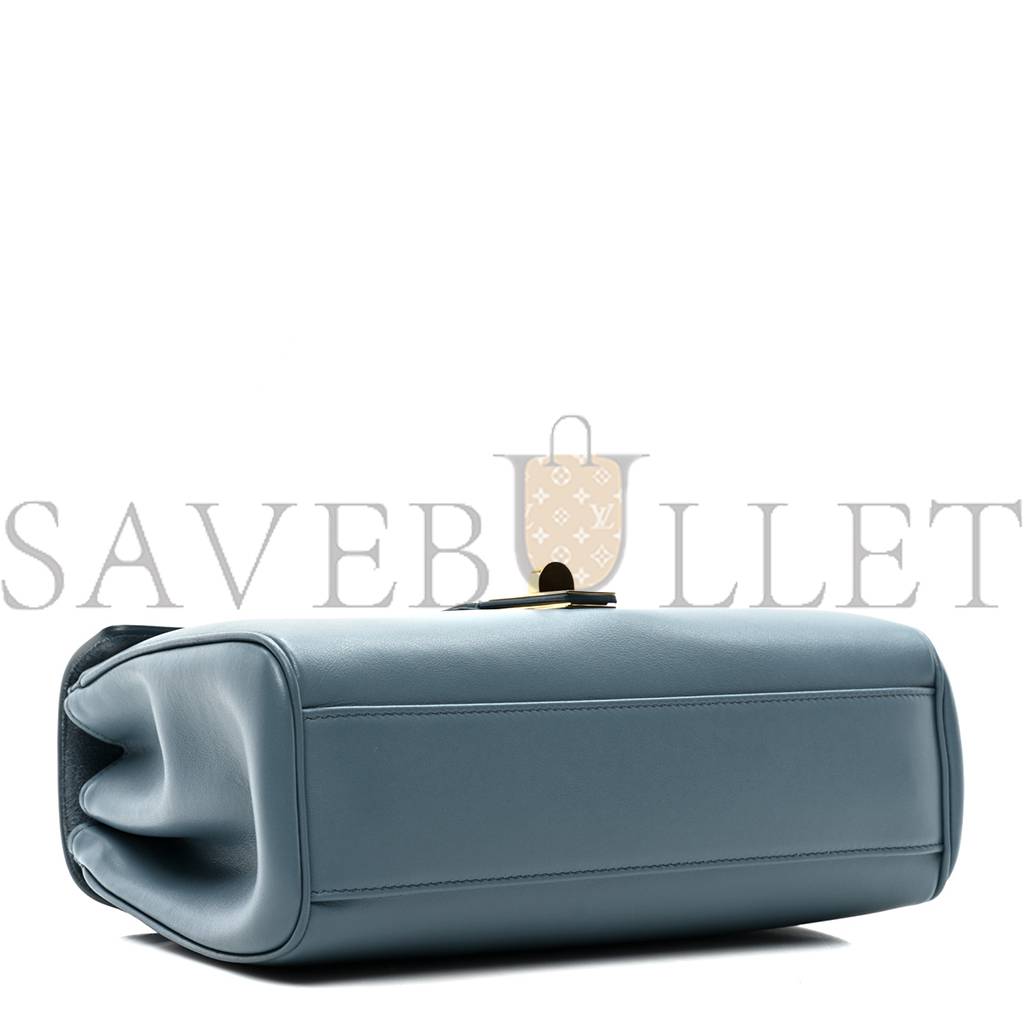 CELINE SMOOTH CALFSKIN TEEN SOFT 16 SHOULDER BAG BLUE GREY (24*17*8cm) CELINE SMOOTH CALFSKIN TEEN SOFT 16 SHOULDER BAG BLUE GREY (24*17*8cm)