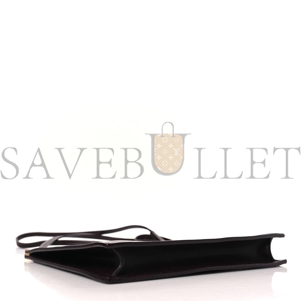 CELINE SMOOTH CALFSKIN MINI CLASP BAG BORDEAUX (23*20*3cm) CELINE SMOOTH CALFSKIN MINI CLASP BAG BORDEAUX (23*20*3cm)