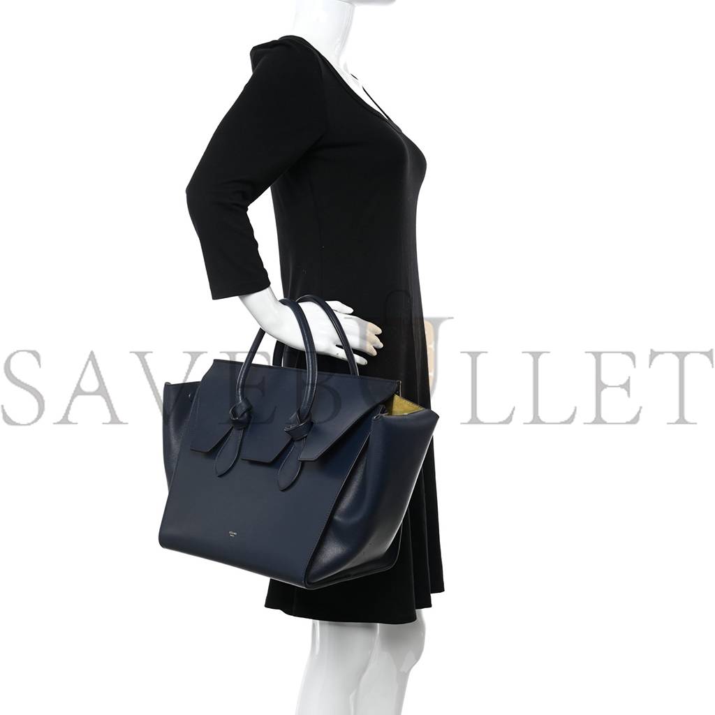 CELINE PALMELATO CALFSKIN MEDIUM TIE KNOT TOTE MIDNIGHT (28*28*20cm) CELINE PALMELATO CALFSKIN MEDIUM TIE KNOT TOTE MIDNIGHT (28*28*20cm)