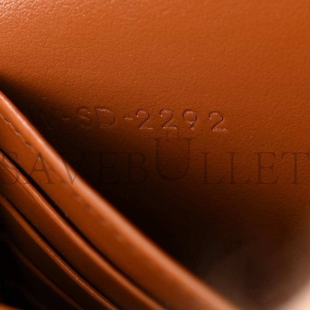 CELINE TRIOMPHE CANVAS LAMBSKIN WALLET ON STRAP TAN (20*13*6cm) CELINE TRIOMPHE CANVAS LAMBSKIN WALLET ON STRAP TAN (20*13*6cm)